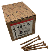 Саморезы Trusty Tools флюгельные CDW 4,8х75 дерево к металлу (150 шт.)